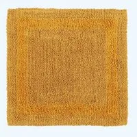 Homescapes Badematte Duschvorleger senfgelb 50x50 cm aus 100% Baumwolle, Höhe 20 mm, 50 x 50 cm