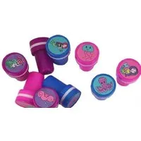 LG Designs Stempel MEERJUNGFRAU, Meerestieren, selbstfärbende Stempelset, Nixen Motiv, Mermaid Kinderstempel, Bastelartikel, Kinder Party, Geschenke