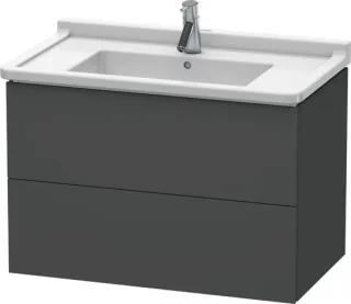 Duravit L-Cube Waschtischunterbau wandhängend Graphit Matt 820x469x558 mm - LC626504949 LC626504949