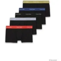 Calvin Klein Underwear Trunk LOW RISE TRUNK 5PK (Packung, 5er-Pack) mit Logo-Elastikbund (5 Stück)