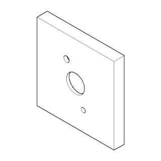 Dornbracht Rosette 092782006-08 092782006 60 x 60 x 9 mm platin