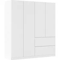 rauch Drehtürenschrank Kleiderschrank Schrank Garderobe Wäscheschrank Schlafzimmer JOEL (in 3 verschiedenen Ausstattungen BASIC/CLASSIC/PREMIUM) mit zwei Schubladen, mit Push-to-Open Funktion MADE IN GERMANY