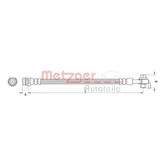 Metzger Bremsschlauch hinten links Ford Galaxy S-Max Volvo S60 S80 V60 V70 Xc60 Xc70