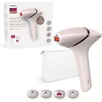Philips Haarentfernungsgerät Lumea 8000 Series BRI957/00, 450.000 Lichtimpulse, Hauttonsensor, 4 Aufsätze (Unterarm, Körper, Bikini und Gesicht)