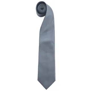 Premier Mens "Colours" Einfarbige Mode-/Business-Krawatte (2er-Pack) (Grau)