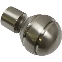 GARDINIA Gardinenstangen-Endstück Kugel, (2-St), Serie Einzelprogramm Chicago Ø 20 mm