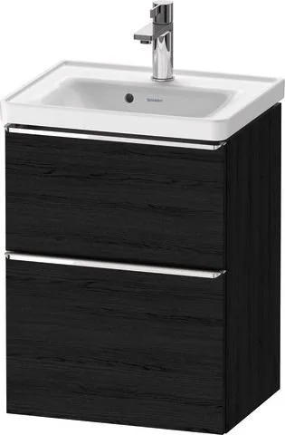 Duravit D-Neo Waschtischunterbau wandhängend Eiche Schwarz Matt 484x372x625 mm - DE4350010160000 DE4350010160000