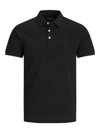 JACK&JONES - JJEPAULOS POLO SS NOOS JNR Schwarz - Gr. - 164