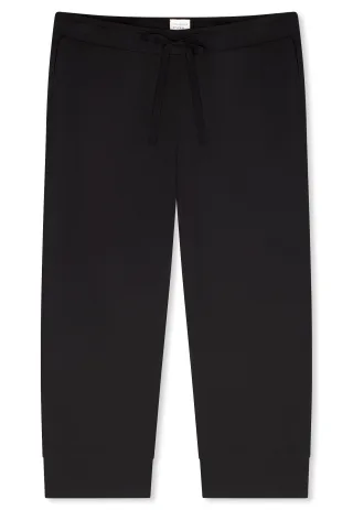 SCHIESSER - Hose 3/4 Bündchen schwarz - Gr. - 36