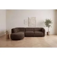 Home affaire Ecksofa OSTRUP Rundsofa, L-Form, Naturtöne, Boucle oder Chenille, Breite 273 cm, organische Form mit sanften Rundungen