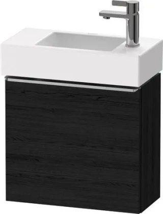 Duravit D-Neo Waschtischunterbau wandhängend Eiche Schwarz Matt 484x222x440 mm - DE4219L70160000 DE4219L70160000