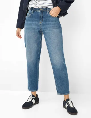 Brax Damen Five-Pocket-Hose Style MILEY S USED STONE BLUE, denim blau, Gr. 34K