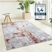 LUXOR living Teppich Lago, rechteckig, Höhe: 6 mm, faltbarer Teppich, modernes Design, waschbar, In- und Outdoor geeignet