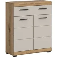 welltime Unterschrank SIENA, Breite 74cm, 2 Tür, 1 Schubkasten, 2 Fächer, MDF-Front (TOPSELLER) in verschiedenen Farben erhältlich, Badmöbel, Badschrank, Kommode, Bad