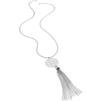 LASCANA Lange Kette Halskette mit Traumfänger Anhänger, mit Ornament und Tassel, Kette mit Anhänger, Halsschmuck