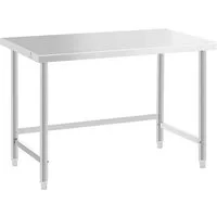 Royal Catering Arbeitstisch 120 x 60 cm Gastro Edelstahl Edelstahltisch Zerlegetisch, verschiedene Größen