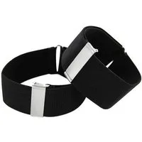axy Hosenträger 1 Paar Herren Hemd Ärmelhalter 3,5cm Breit (elastisch und größenverstellbar) Hemd Ärmelhalter Hülsenhalter Ärmelband