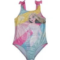 United Labels® Badeanzug Die Eiskönigin Badeanzug mit Glitzer und Schleifen Elsa Frozen