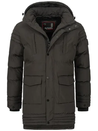 Alessandro Salvarini Herren Winterjacke AS285 mit Teddyfell & abnehmbarer Kapuze