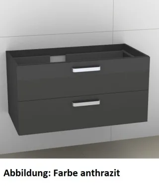 Artiqua 414 Waschtischunterschrank für Venticello 4134L2 Eiche Weiß quer NB, 414-WU2L-V107-7185-440 414-WU2L-V107-7185-440