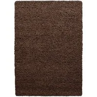 Teppium Teppich Unicolor - Einfarbig, Rechteckig, Höhe: 30 mm, Einfarbig Shaggy Teppich Wohnzimmer Langflor versch. farben und größen