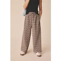 Next Palazzohose Hose mit weitem Bein in Knitteroptik (1-tlg)