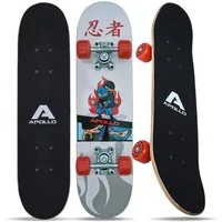 Apollo Skateboard Kinderskateboard 24" Kinder, Longboard, ABEC 3 und Aluminium Achsen