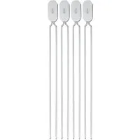 RÖSLE Grillspieß 25069 (4-St), Doppelspieße zur Zubereitung von Schaschlik/Gemüse, 33 cm, Edelstahl