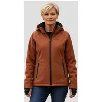 Kjelvik Softshelljacke Zanne Outdoor Funktionsjacke Polar Fleece mit abnehmbarer Kapuze, Wind- und Wetterschutz, wärmendes Teddyfutter