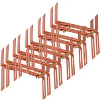 BigDean Blumenkastenhalter Standard H-Form Kasten Halter Balkonkastenhalter, bis 20 kg belastbar, Werkzeugfrei Verstellbar, Set, 5-St., Kastenhalter H-Form, Blumenkastenhalter H-Form, Brüstungen, Mauer oder Geländer
