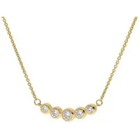 Glizz Goldkette GL8811, für Damen Gold 333/8K Zirkonia-Collier