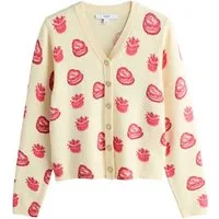 Next Cardigan Superweiche Strickjacke, V-Ausschnitt, Kurzgröße (1-tlg)