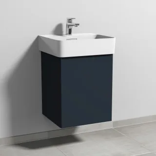 Sanipa 3way Waschtischunterbau zu Laufen VAL Waschtisch mit 1 Tür, Marine-Matt SP8201R