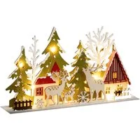 Fééric Lights & Christmas Weihnachtsdorf Weihnachtsdorf, Weihnachtsszene, H. 17 cm