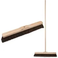 Prima-Online Staubbesen Holz Besenkopf Hausbesen 22 mm Gewinde, mit Stiel, Breite: 50 cm