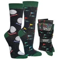 Socks 4 Fun Freizeitsocken Socks 4 Fun Motivsocken Golfer (2-er Bündel, 2-Paar, 2 Paar) lustiges Design