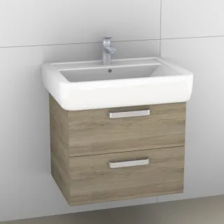 Artiqua 413 Waschtischunterschrank für Renova Plan 222265, 222268 Sanremo Eiche quer NB, 413-WU2L-K5 413-WU2L-K59-7144-428