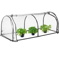 relaxdays Frühbeet Folienfrühbeet PVC