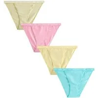 Next Tanga 4 Tangas mit Logo und hohem Baumwollanteil (4-St)