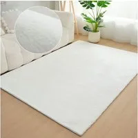Bruno Banani Fellteppich Rabbit 2, Kunstfell Teppich, Modern, rechteckig, Höhe: 25 mm, Kaninchenfell-Haptik, sehr weich, Wohnzimmer, Schlafzimmer, Esszimmer