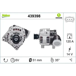 Valeo Generator  120A BMW 3er 5er 7er 8er X5 Z3