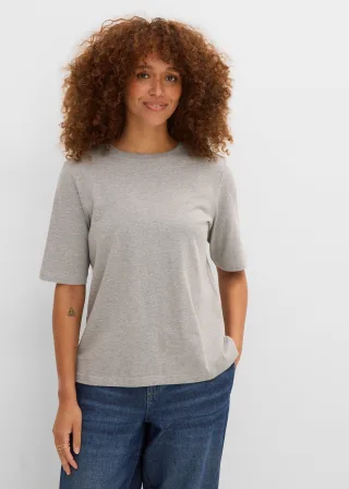 bonprix T-Shirt (8er Pack), rosa, Gr.48/50 (XL), Vielseitig kombinierbares T-Shirt (8er Pack), meliert: 85% Baumwolle (organic)
