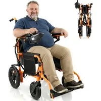 Vankel Elektrorollstuhl Elektrisch Faltbar Leicht bis 150KG 25 km seniorenmobil Sitz erweitert, 2x250W, 6,00 km/h E-Rollstuhl