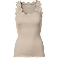 rosemunde Spitzentop Babette Silk Top mit Seide Vintage-Spitzenbesatz, mit Rundhalsausschnitt, hoher Seidenanteil