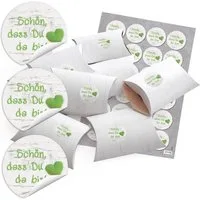 Logbuch-Verlag Geschenkbox 48 kleine SCHÖN DASS DU DA BIST Gastgeschenk give-away Verpackung