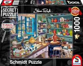 Schmidt Puzzle 59656 - Künstler-Atelier [1.000 Teile]