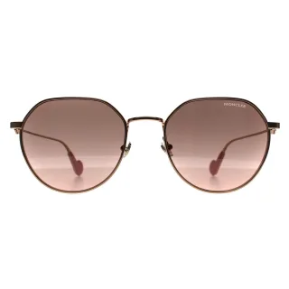 Moncler ML0156-K 28U glÃ¤nzend rose gold rosa braun Sonnenbrille