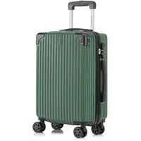 YONSLY Hartschalen-Trolley Reisekoffer ABS Hartschalen Trolley, Rollkoffer Handgepäck, 4 Rollen, Sicherheitsschloss, Weichem Gummigriff,56/66/76 cm, 45/69/99 L