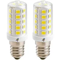 VABIONO LED-Leuchtmittel Kühlschrank-Lampen E14 3W 230V Birne Glühbirne Sparlampe (2Stück), E14, 2 St., 6000K, Kostenloser Versand