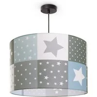 Paco Home Pendelleuchte Cosmo 345, ohne Leuchtmittel, Kinderlampe Deckenlampe LED Kinderzimmer Lampe Sternen Motiv E27